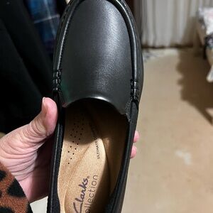 Clarks Black Leather Shoes